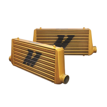 Load image into Gallery viewer, Mishimoto Eat Sleep Race Special Edition Gold M-Line Intercooler