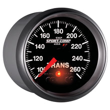 Load image into Gallery viewer, Autometer Elite 52.4mm 100-260F Transmission Temprature Peak & Warn w/ Electronic Control Gauge