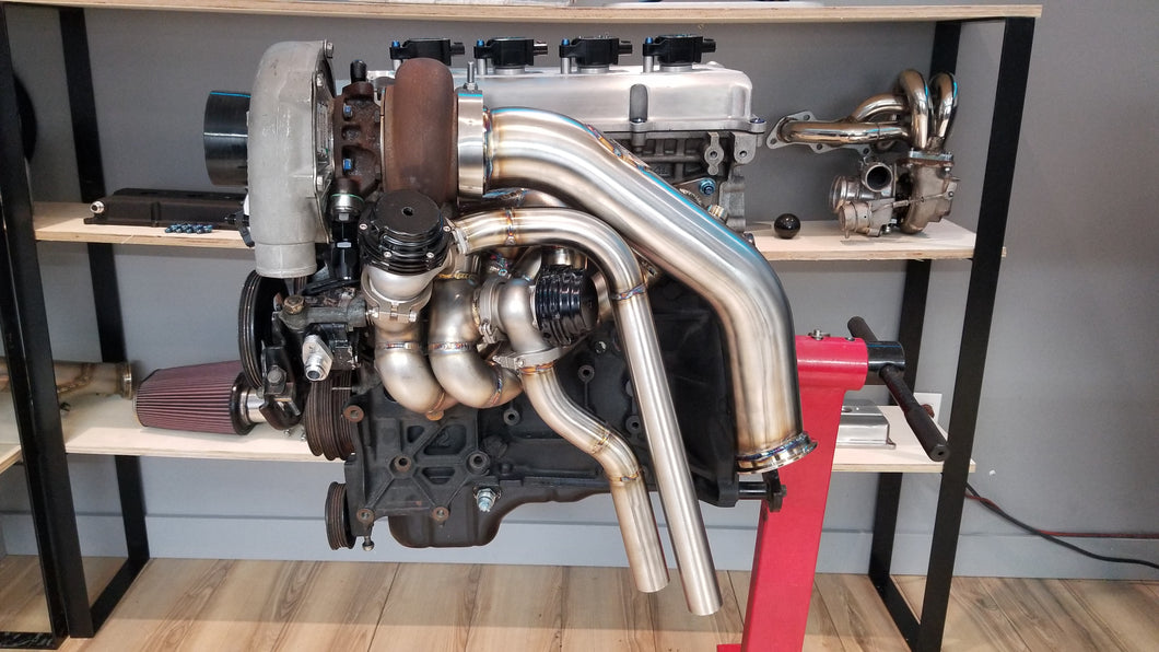 Nice Time Racing KA24DE V-band/T3 Single Scroll, or T3 Twin Scroll Top Mount Kit (Zeta Kit)