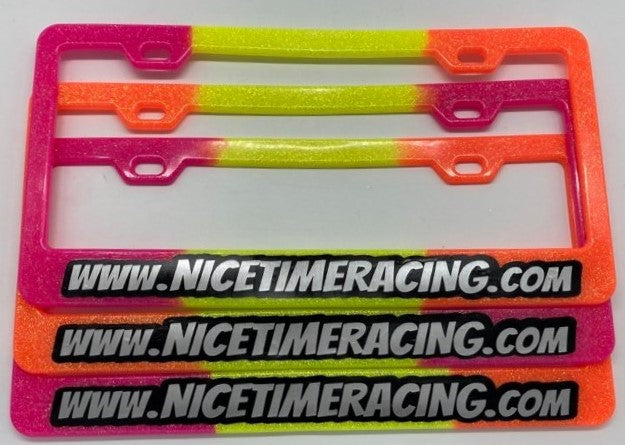 Limited Edition Nice Time Racing License Plate Holder