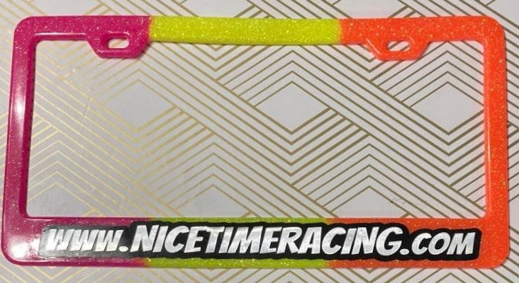 Limited Edition Nice Time Racing License Plate Holder