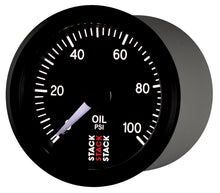 Load image into Gallery viewer, Autometer Stack 52mm 0-100 PSI 1/8in NPTF (M) Mechanical Oil Pressure Gauge - Black
