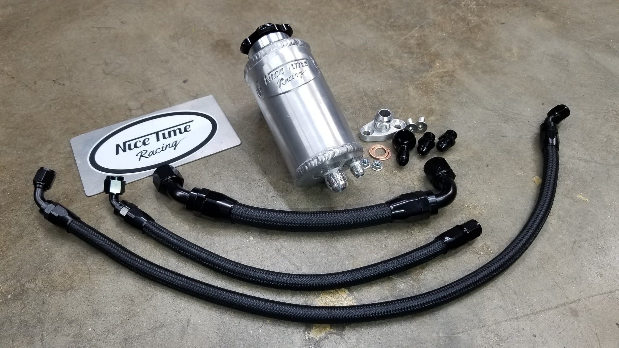 Nice Time Racing Power Steering Reservoir Relocation Kit S13/S14/S15 K