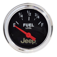 Load image into Gallery viewer, Autometer Jeep 52mm 73 OHMS Empty/8-12 OHMS Full Short Sweep Electronic Fuel Level Gauge
