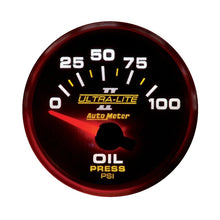 Load image into Gallery viewer, Autometer Ultra-Lite II 52mm 0-100 PSI Electrical Oil Pressure Gauge
