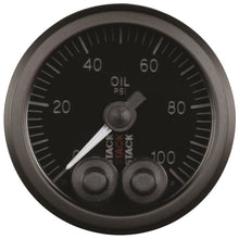 Load image into Gallery viewer, Autometer Stack Instruments Pro Control 52mm 0-100 PSI Oil Pressure Gauge - Black (1/8in NPTF Male)
