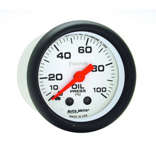 Load image into Gallery viewer, Autometer Phantom 52mm 0-100 PSI Mechanical Oil Pressure Gauge
