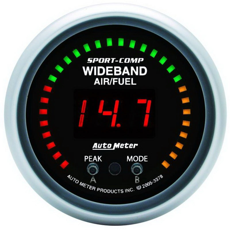 Autometer Sport-Comp 52mm Wideband Air/Fuel Gauge