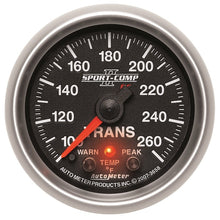Load image into Gallery viewer, Autometer Elite 52.4mm 100-260F Transmission Temprature Peak &amp; Warn w/ Electronic Control Gauge
