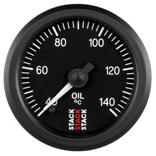 Load image into Gallery viewer, Autometer Stack 52mm 40-140 Deg C 1/8in NPTF Male Pro Stepper Motor Oil Temp Gauge - Black
