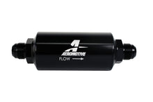 Load image into Gallery viewer, Aeromotive In-Line Filter - AN -10 size Male - 10 Micron Microglass Element - Bright-Dip Black
