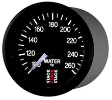 Load image into Gallery viewer, Autometer Stack 52mm 100-260 Deg F 1/8in NPTF Male Pro Stepper Motor Water Temp Gauge - Black
