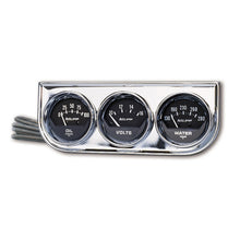 Load image into Gallery viewer, Autometer AutoGage 3-Gauge Console 52.4mm Mech 0-100 PSI Oil Press/ 10-16 V / 130-280 Deg Water Temp
