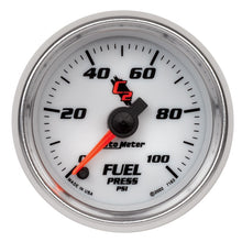 Load image into Gallery viewer, Autometer C2 52mm 100 PSI Electronic Fuel Pressure Gauge
